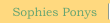 Sophies Ponys